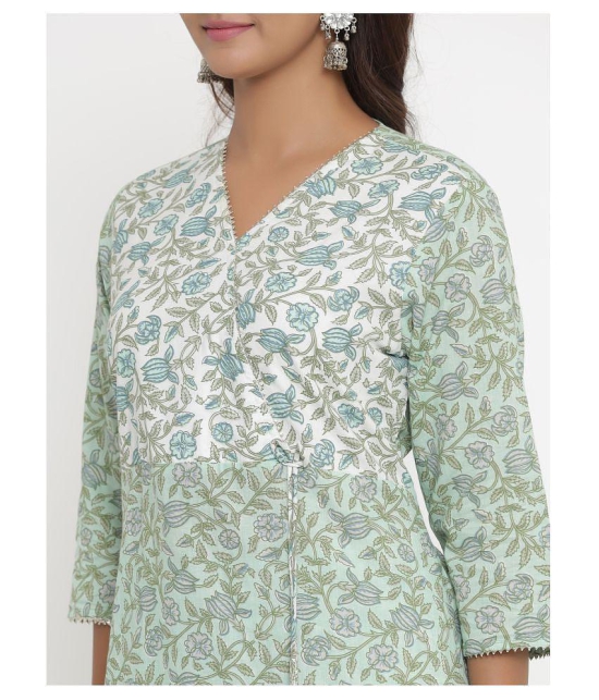 miravan Cotton Kurti With Palazzo - Stitched Suit - M