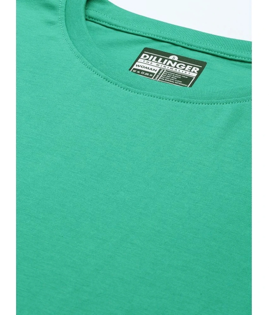 Dillinger - Green Cotton Loose Fit Womens T-Shirt ( Pack of 1 ) - None