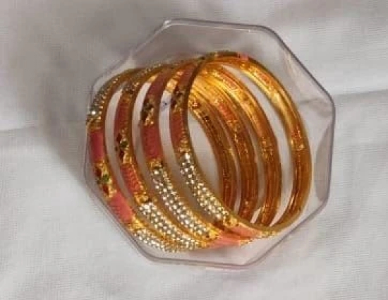 GOLD PLATED BANGLES-SET