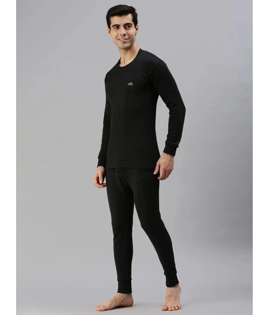 Lux Cottswool Cotton Blend Mens Thermal Sets ( Black ) - None