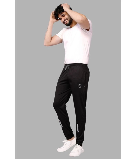 Anand Black Lycra Mens Joggers ( Pack of 1 ) - None