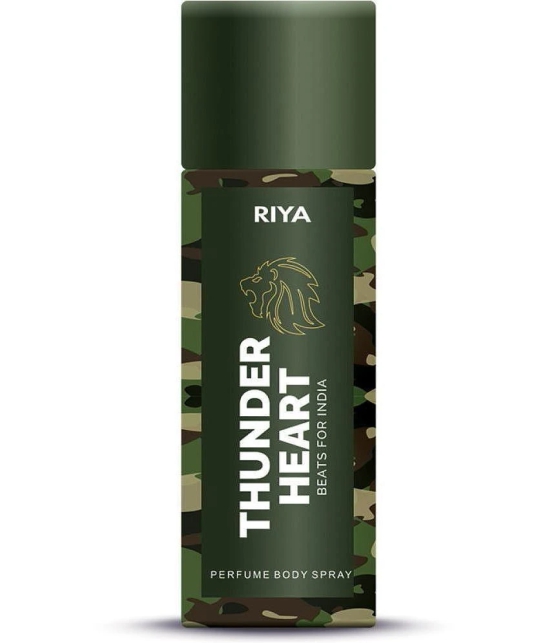 Riya Thunder Heart & Intense Gold Perfume Body Spray for Unisex 350 ml ( Pack of 2 )