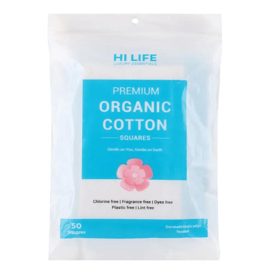 ORGANIC COTTON Facial Pads (50pcs - Square)