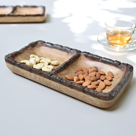 Wood Platters with Sections-2-Section