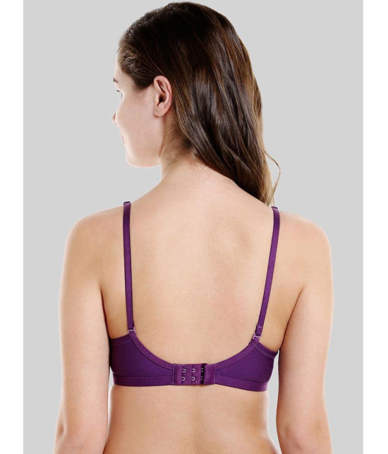 Bodycare Purple Cotton Blend Non Padded Womens Everyday Bra ( Pack of 1 ) - None