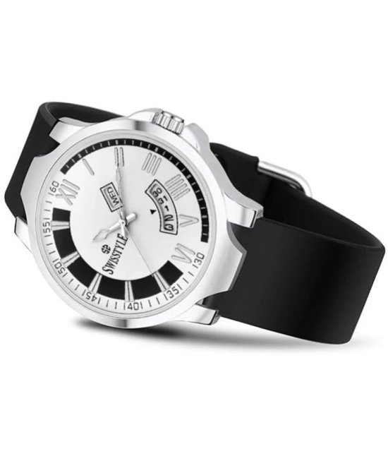 Swisstyle Black Silicon Analog Mens Watch