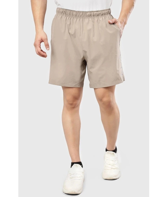 Fuaark Beige Polyester Lycra Mens Gym Shorts ( Pack of 1 ) - None