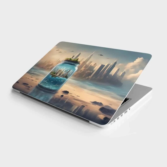 City in Jar Laptop skin-17 Inch