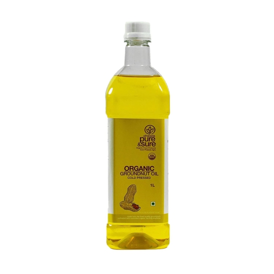 Phalada Organic Ground Nut Oil, 1 Ltr