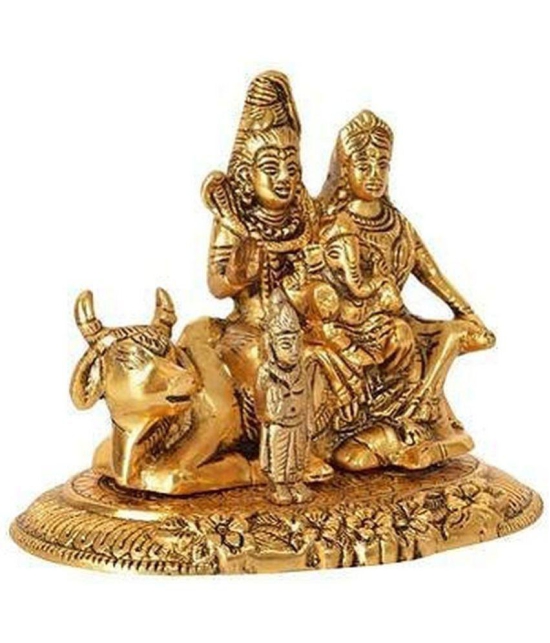 VARKAUS - Brass Shiv Family Idol ( 14 cm )