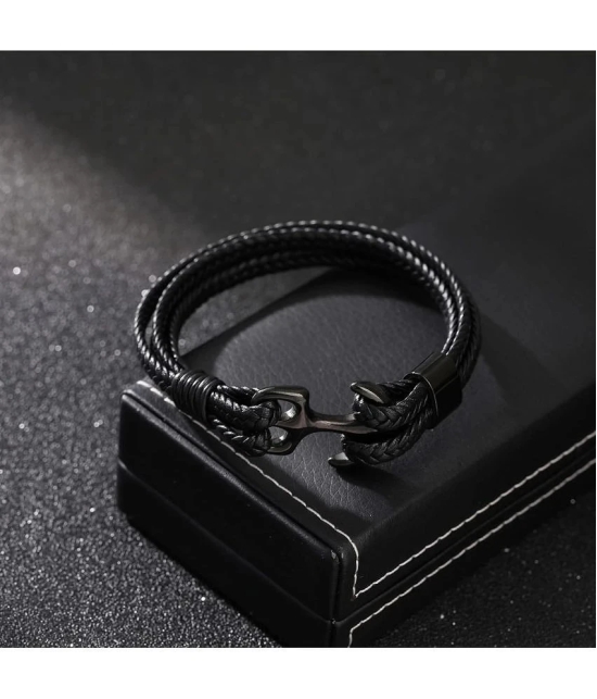 FASHION FRILL Black Bracelet ( Pack of 1 ) - None