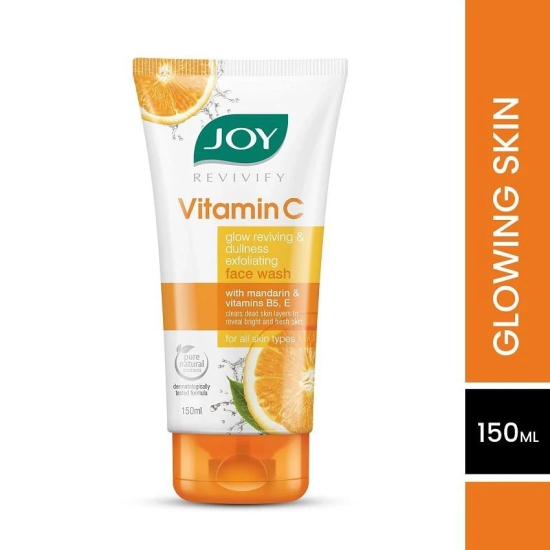 Joy Skin Brightening Vitamin C Face Wash For Naturally Glowing Skin 150ml, (Pack of 1)