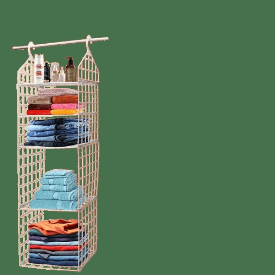 Multipurpose 5 Layer Folding Clothes Storage Racks||Closet For Students Wardrobe Shelves Socks