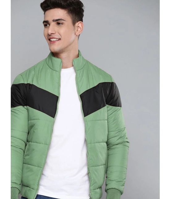 ADORATE Polyester Mens Quilted & Bomber Jacket - Green ( Pack of 1 ) - None