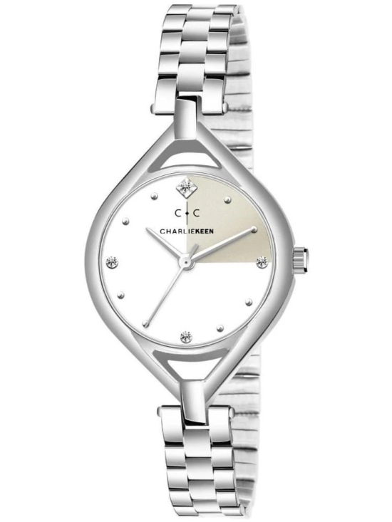 CHARLIEKEEN Silver Stainless Steel Analog Womens Watch