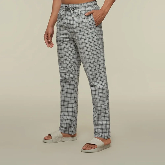 Checkmate Combed Cotton Pyjamas Frost Grey XXL