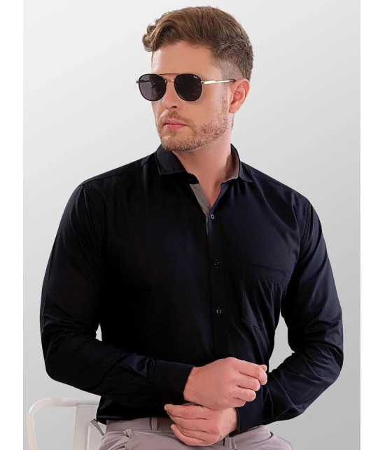 VERTUSY - Navy Blue 100% Cotton Regular Fit Mens Casual Shirt ( Pack of 1 ) - None