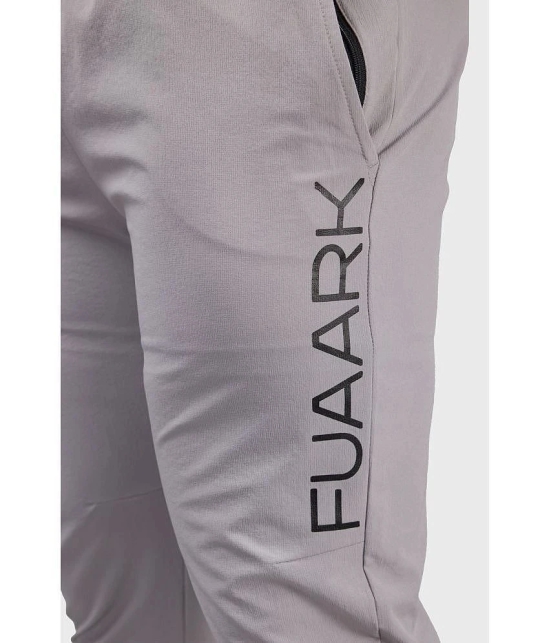 Fuaark Light Grey Nylon Mens Sports Joggers ( Pack of 1 ) - None