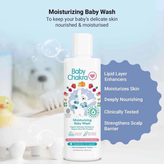 BabyChakra Moisturizing Baby Wash + Organic Coconut Oil 100ml