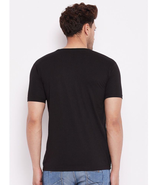 Lycos - Cotton Blend Regular Fit Black Men's T-Shirt ( Pack of 2 ) - None