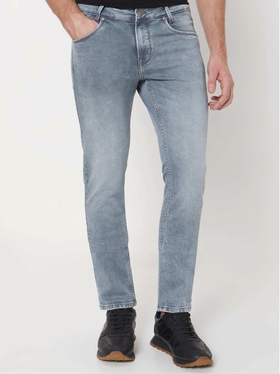 Grey Super Slim Fit Denim Deluxe Stretch Jeans