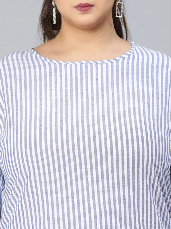 Oxolloxo Blue Striped Top