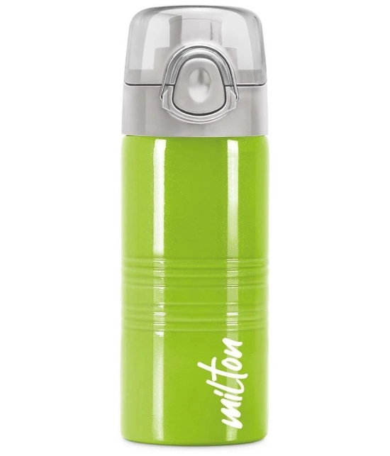 Milton Vogue 500 Stainless Steel Water Bottle, 490 ml, Parrot Green - Parrot Green