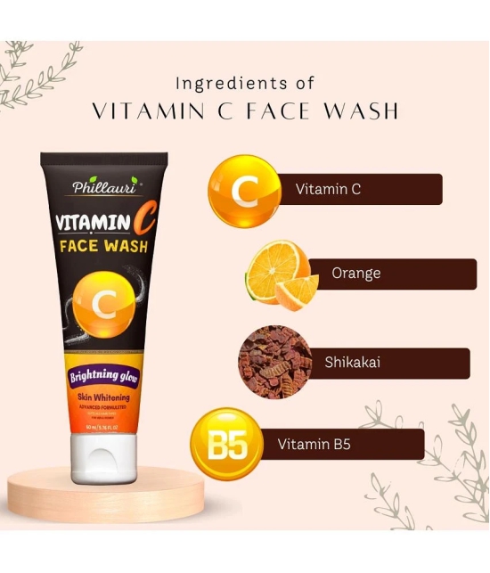 Natural Glowing Beauty With Vitamin C Serum and Facewash for Brightening Face for All Typ of Skin Care Combo(30ml +60ml)