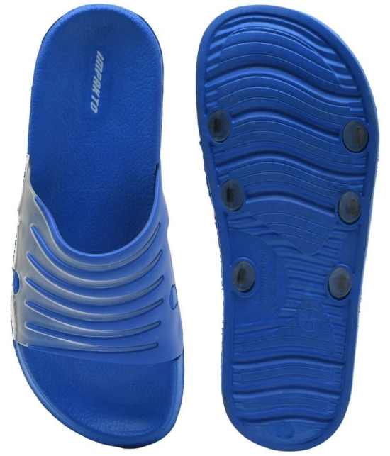 Impakto Blue Mens Slide Flip Flop - None