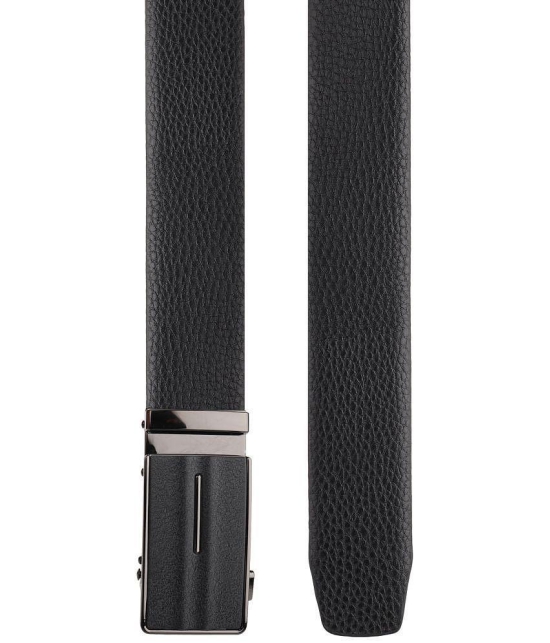 Zacharias - Black Leather Men's Casual Belt ( Pack of 1 ) - None