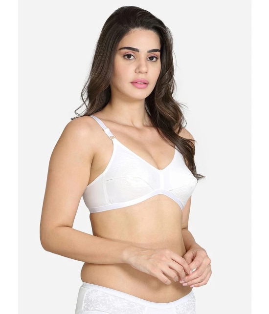 VStar - White Cotton Non Padded Womens Everyday Bra ( Pack of 1 ) - None