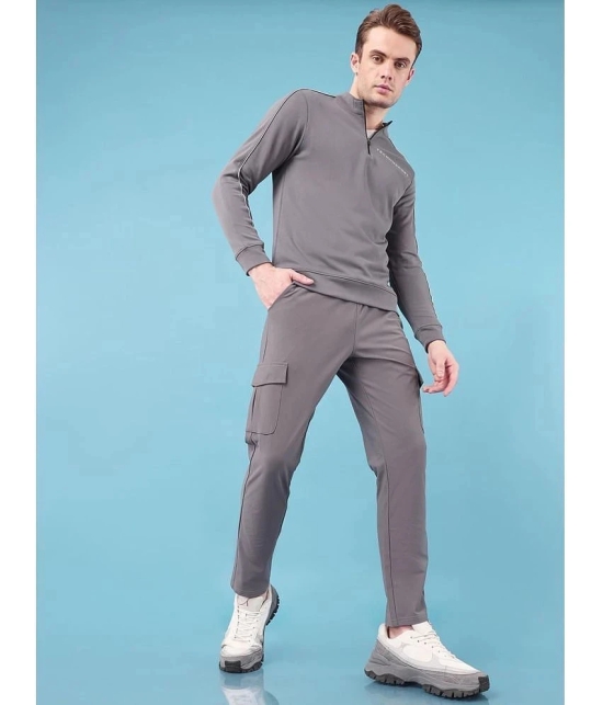 PPTHEFASHIONHUB Grey Lycra Mens Trackpants ( Pack of 1 ) - None