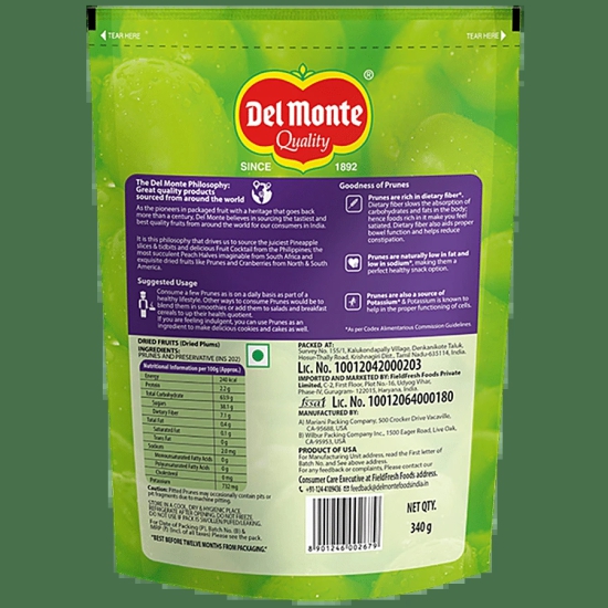 Delmonte Del Monte Prunes, 340 Gm