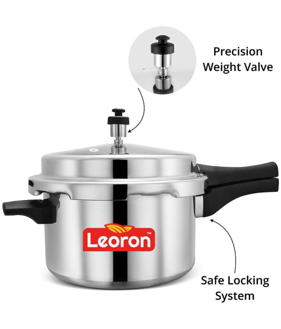 LEORON 5 L Aluminium OuterLid Pressure Cooker With Induction Base