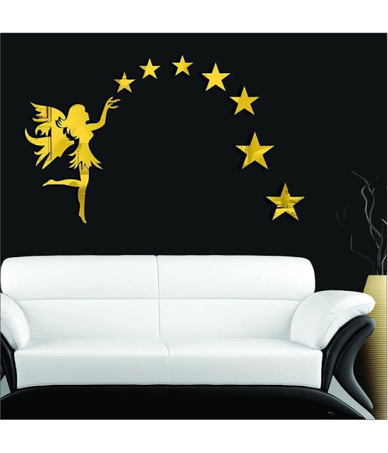 Asmi Collection Wall Sticker Moon & Stars ( 40 x 65 cms )