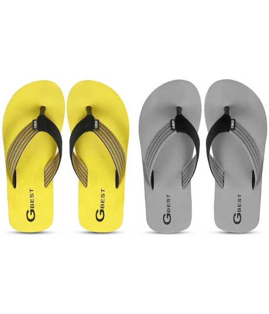 GBest Multicolor Mens Thong Flip Flop - None