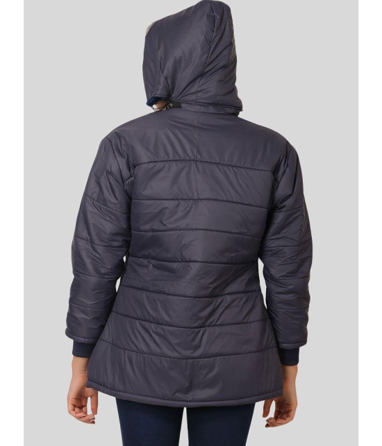 NUEVOSDAMAS - Polyester Blend Blue Hooded Jackets - None