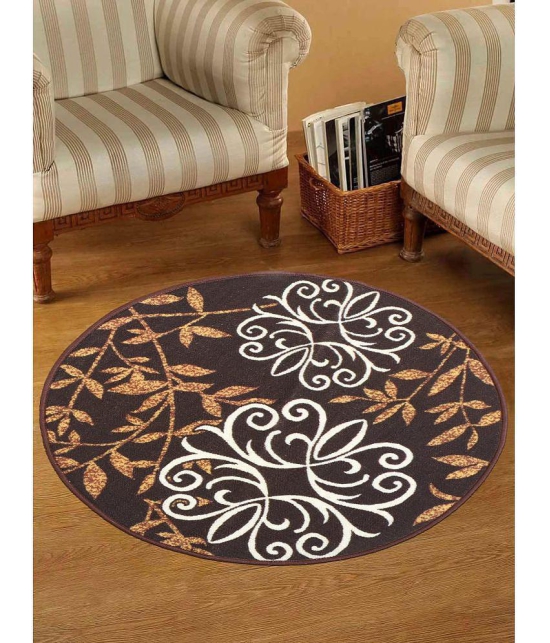 HOMETALES - Anti-skid Polypropylene Door Mat ( 76 X 76 cm ) Single - Brown - Brown