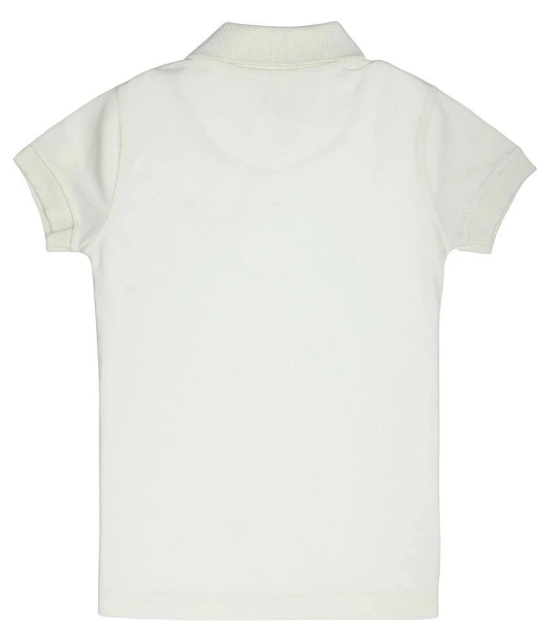 Proteens Girls White Polo Neck Tshirts - None