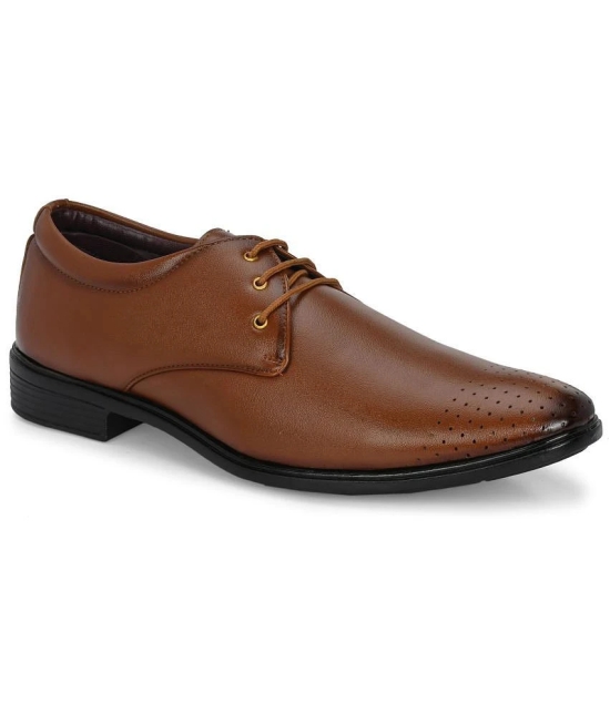 Bucik Tan Mens Derby Formal Shoes - None