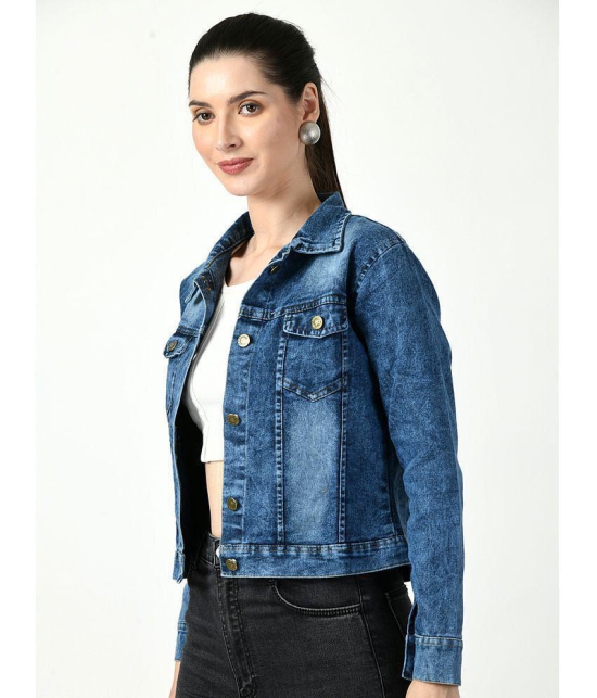 DKGF Fashion - Denim Navy Jackets Pack of 1 - None