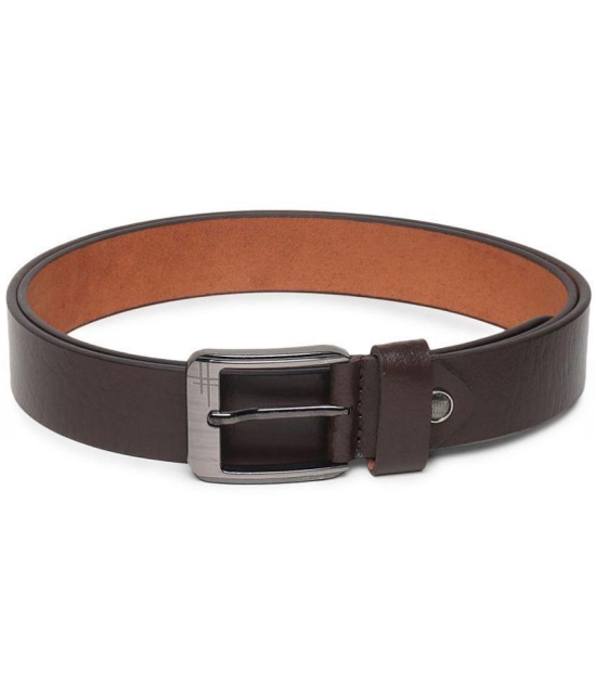 samtroh - Brown Leather Men's Formal Belt ( Pack of 1 ) - None