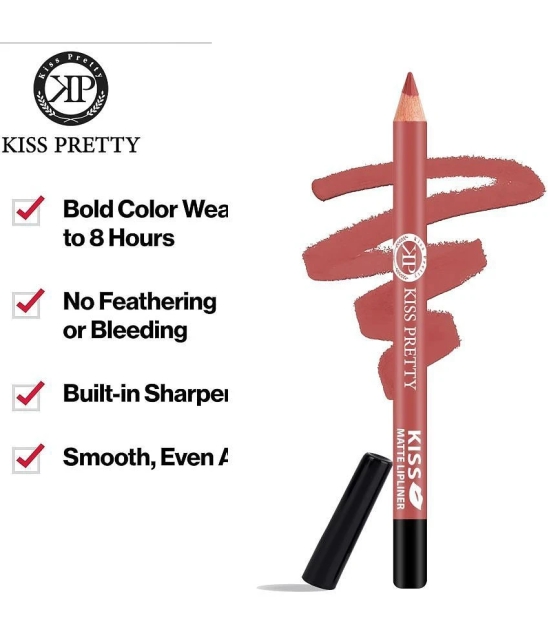 KISS PRETTY Kiss Lips Lip liner Lip Liner Pencil Peach 2