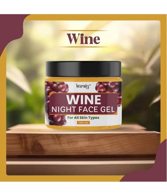 KURAIY Wine Night Face Gel Suitable for All Skin Types 100g Pack of 1