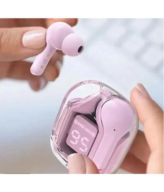 Neo N888 EARBUDS Bluetooth True Wireless (TWS) On Ear 4 Hours Playback Active Noise cancellation IPX4(Splash & Sweat Proof) Pink