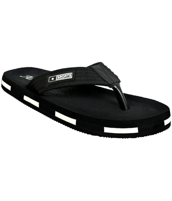 Altek Black Mens Massage Flip Flop - None