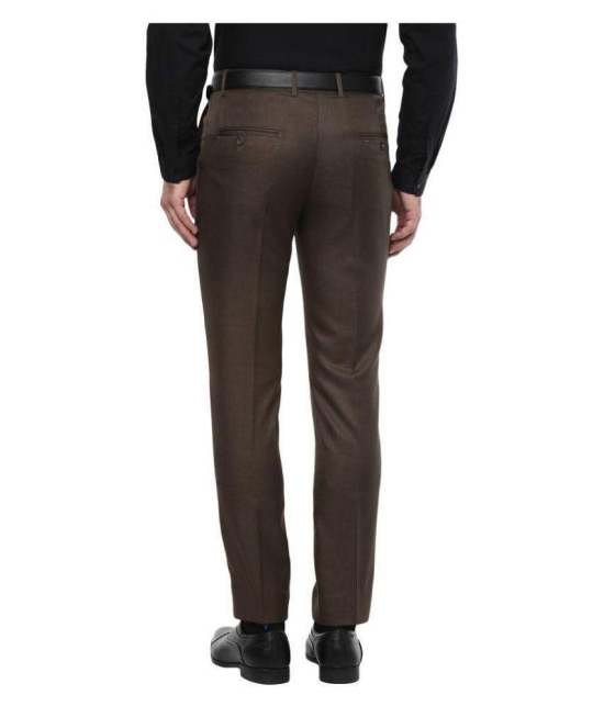 Inspire Clothing Inspiration - Brown Polycotton Slim - Fit Mens Formal Pants ( Pack of 1 ) - None