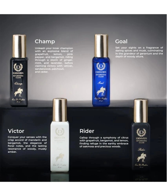 Denver Sporting Club Luxury Perfume Gift Set - Victor, Rider, Goal, Champ EDP - 20ML Each