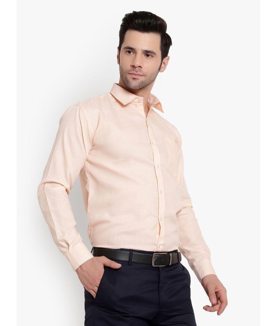 SREY - Orange Polyester Blend Slim Fit Men's Formal Shirt ( Pack of 1 ) - None