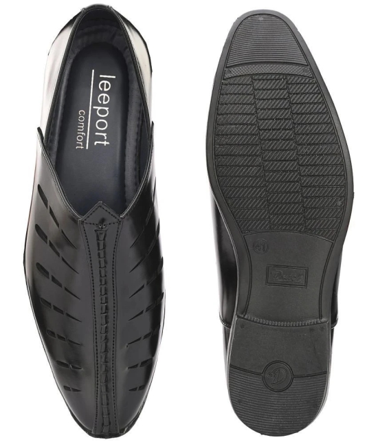 Leeport - Black Mens Jutti - None